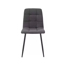 стул leset скай, металл черный/велюр графит