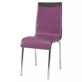 Стул металлический F161 фиолетовый с черной полосой