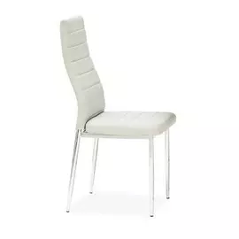 Стул металлический F261 хром/белый (0,4*0,4*0,95)