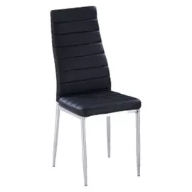 Стул металлический F261 хром/черный (0,4*0,4*0,95)