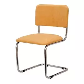 Стул Сильвия бежевый кож/зам каркас хром