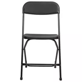 Стул складной для дома и офиса Brabix golf cf-002, черный каркас, пластик черный, 531563