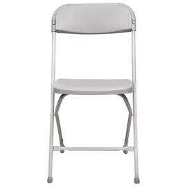 Стул складной для дома и офиса Brabix golf cf-002, серый каркас, пластик серый, 531564