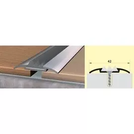 Стык 42мм 1,8 алюминевый с резиновой вставкой