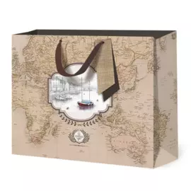 сумка бумажная лакарт ва люкс 360x320x120мм