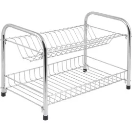 сушилка для посуды 39.50*24*28см w3856e рыжий кот двухуровневая 310859