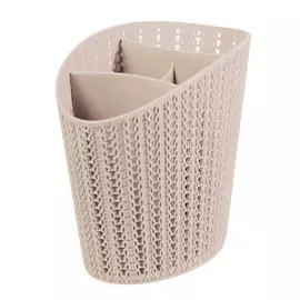 сушилка для столовых приборов вязание белый ротанг м 1166