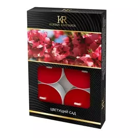 свеча ароматическая чайная малая 6шт цветущий сад kukina raffinata 202884