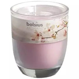 Свеча ароматическая магнолия, в стакане 80*70мм