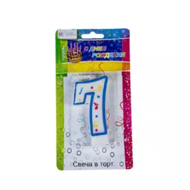 свеча-цифра "7" kukina raffinata 4.5*7.5cм n-7 202568