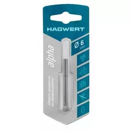 сверло алмазное по керамограниту и керамике 6мм "hagwert" 576206