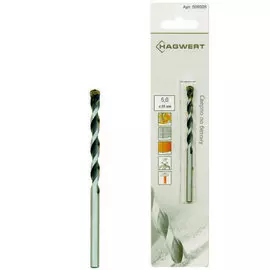 сверло по бетону 5*85мм hagwert 506005