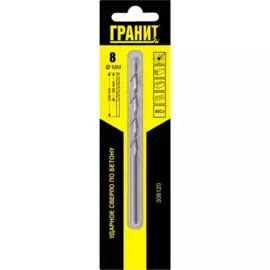 сверло по бетону ударное 8х120/80мм гранит 308120