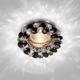 Светильник CRYSTAL 52 BLACK, MR16, хром/черный