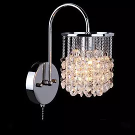 Светильник Хрусталь 3222/1 хром Е14 40Вт