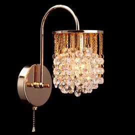 Светильник Хрусталь 3222/1 золото Е14 40Вт