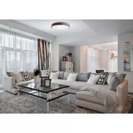 светильник настенно-потолочный tango лайн кофе led 80вт 6000к ip20 с пультом 1195519