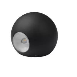 светильник настенный эра led 2*1вт ip54 черный б00