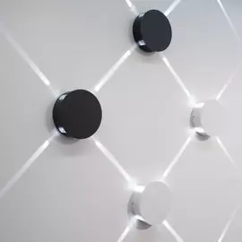 светильник настенный techno led со светодиодами beam черный 1545