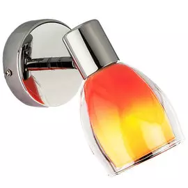 Светильник Оптима 2688/1 хром/оранжевый Е14 1х40Вт