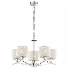 светильник подвесной escada 5052/5p e14*60w chrome/white