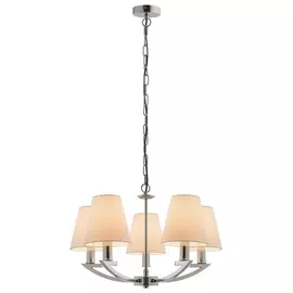 светильник подвесной escada liono 1022/5 e14*60w chrome/white