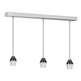 Светильник подвесной PND.102.03.02.NI серебряный Е27 3х75Вт