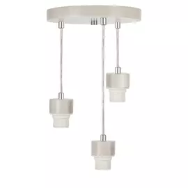 Светильник подвесной PND.121.03.01.001.BW белый Е27 3х75Вт