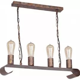 светильник подвесной toplight melina tl1182h-04br е27 4x160вт ip 20