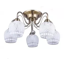 светильник потолочный escada 665/5pl e27*60w antique brass