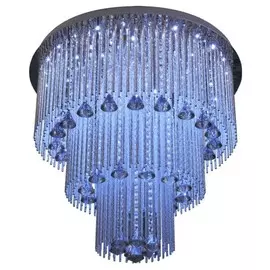 Светильник потолочный Escada Cristal 491R/9PL E14*60W+LED D600 Chrome