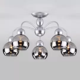 Светильник потолочный Eurosvet Fabia 30148/5 Е14х5х60Вт серебро