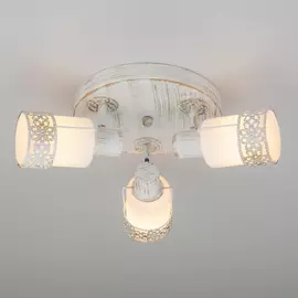 Светильник потолочный Eurosvet Silvia 20026/3 Е14х3х40Вт белый с золотом