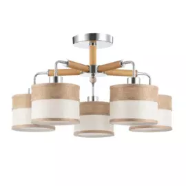 светильник потолочный freya helen fr5329-pl-05-ch е27 5x40вт ip 20 хром