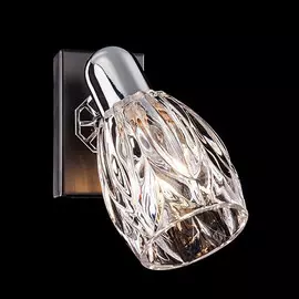 Светильник-спот 20028/1 хром/венге