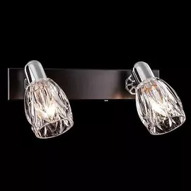 Светильник-спот 20028/2 хром/венге