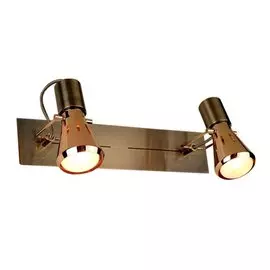 Светильник-спот Марс CL527523 Е14 2*40Вт зол/бронза