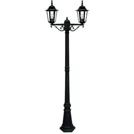Светильник-столб 2-х рожковый Camelion 6102 С02 черный E27 100Вт h-2,0м