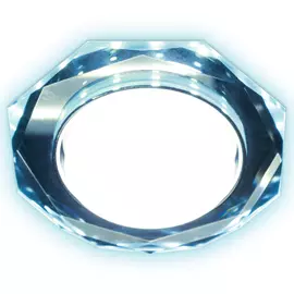 Светильник точечный Ambrella G216 CL/CH/CLD GX53+3W LED хром/прозрачный