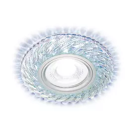 Светильник точечный Ambrella S295 CH/RG/MR16+3W LED RGB хром/прозрач. хрусталь