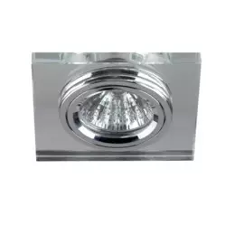 светильник точечный эра dk8 ch/wh хром/зеркальный c0043740
