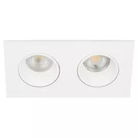 светильник точечный эра kl90-2 wh gu5.3 11вт ip20 белый б0054371