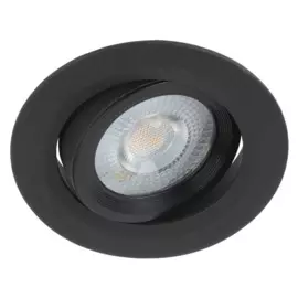 светильник точечный эра kl led 22a-5 4k ip20 черный б0039687