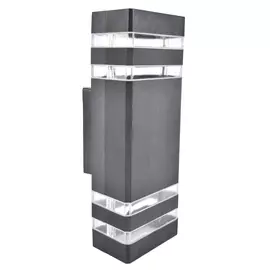 светильник уличный hiper ho-004 2*e27*60вт черный