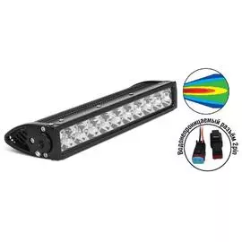 Светодиодные фары "OFF-Road" AVS Light SL-1710A (50W) серия "Superior Slim" + провода WR-01