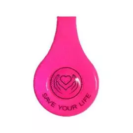 Светоотражатель на магнитном креплении розовый