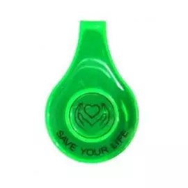 Светоотражатель на магнитном креплении салатовый