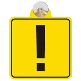 Табличка автомобильная на присоске НЕОПЫТНЫЙ ВОДИТЕЛЬ 7605