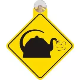 Табличка на присоске "Чайник закипающий"