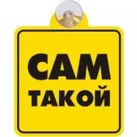 Табличка на присоске "Сам такой"